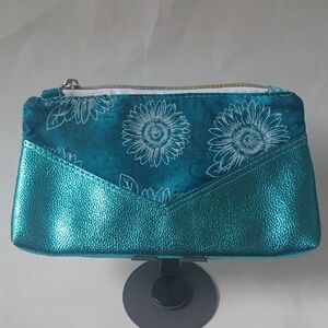 Teal Floral Women's Clutch